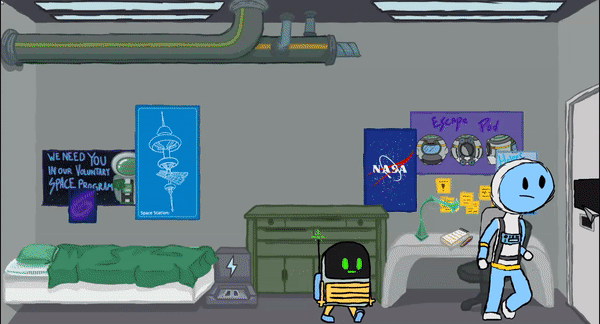 Entering second room