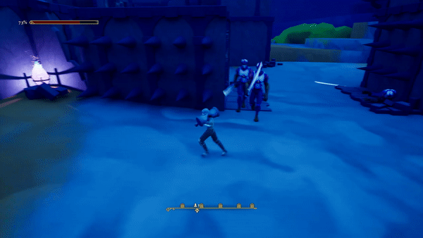 Enemy dies by spikes